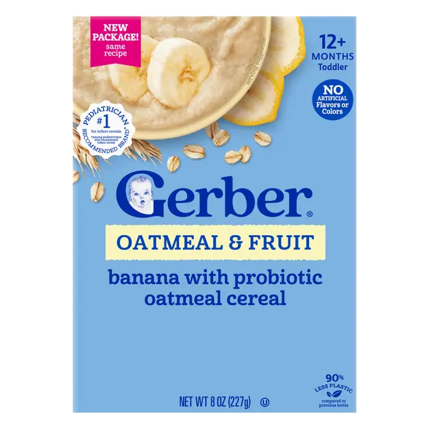 Banana Oatmeal Cereal Toddler Food 12m+