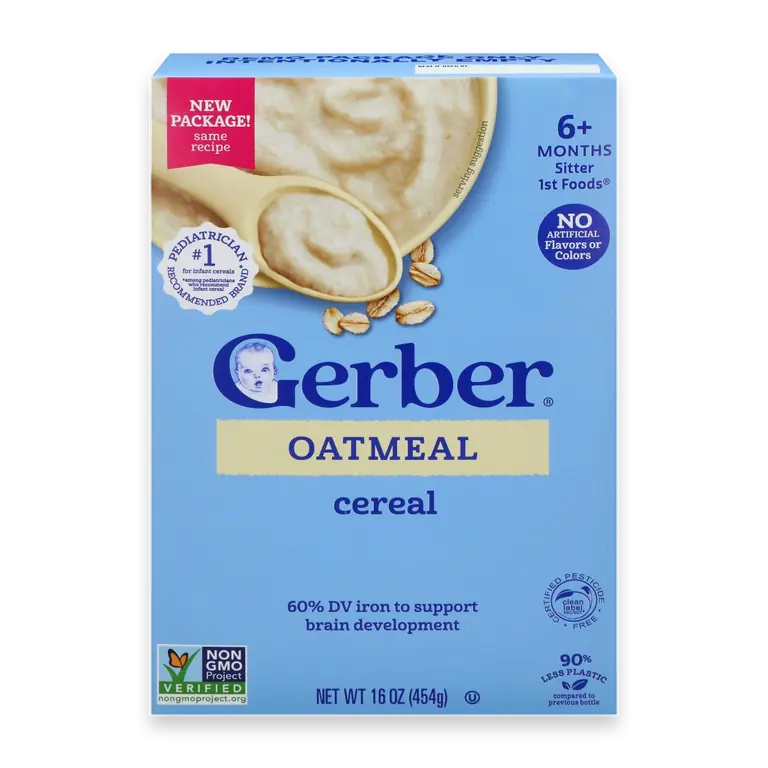 CEREAL FOR BABY GRAIN AND GROW 1st Foods Non GMO Oatmeal