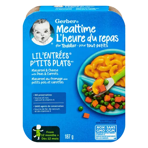 Macaroni & Cheese With Peas & Carrots 187 g