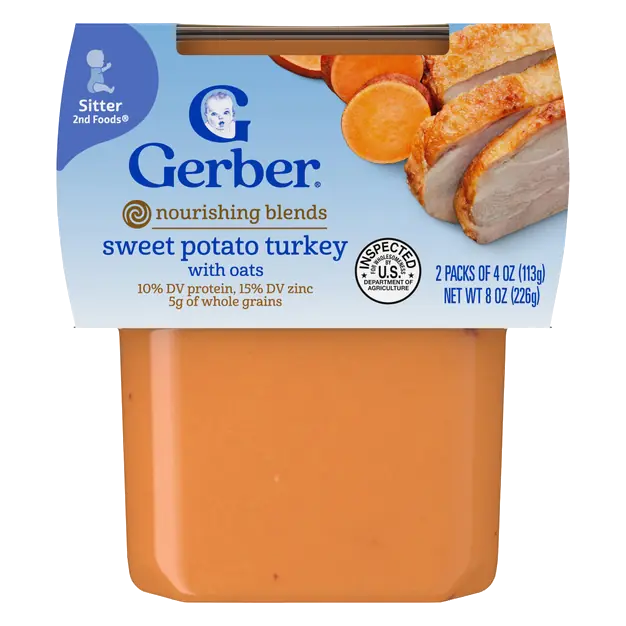 Mealtime 2nd Baby Food Sweet Potato Turkey - 2 ct