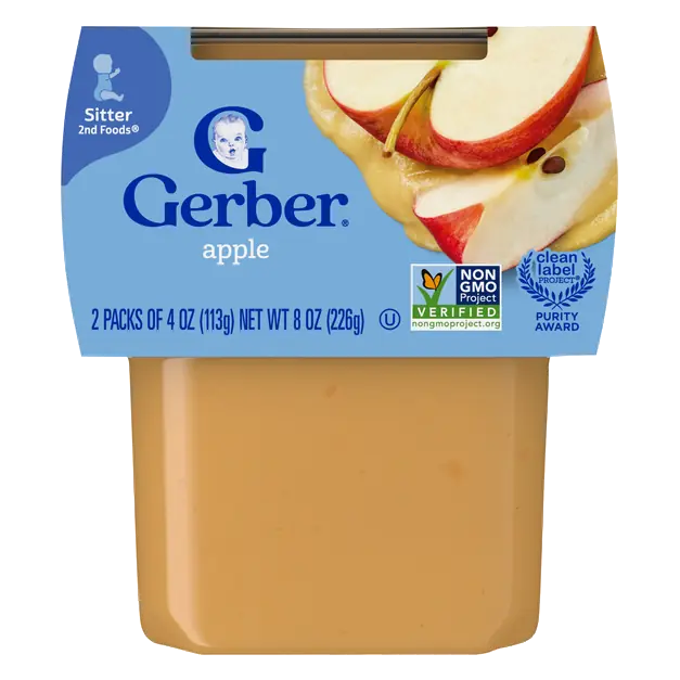 Natural 2nd Baby Food Apple - 2 ct