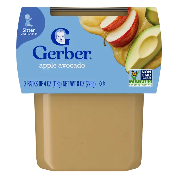 Natural 2nd Baby Food Apple Avocado - 2 ct