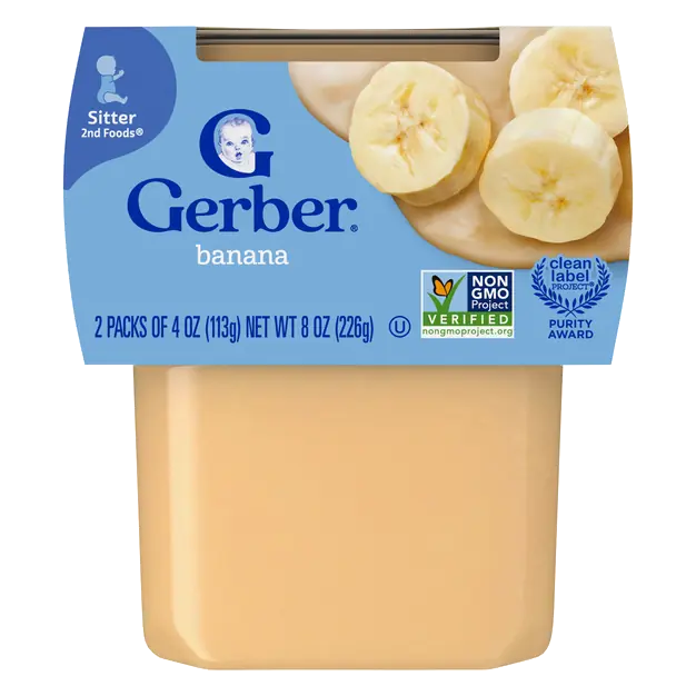 Natural 2nd Baby Food Banana - 2 ct