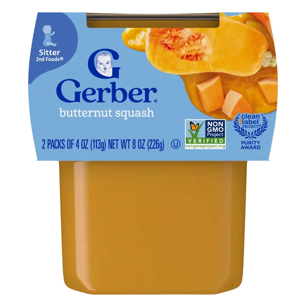 Natural 2nd Baby Food Butternut Squash - 2 ct
