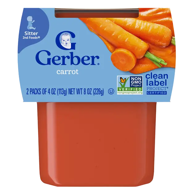 Natural 2nd Baby Food Carrot - 2 ct