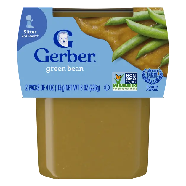 Natural 2nd Baby Food Green Beans - 2 ct