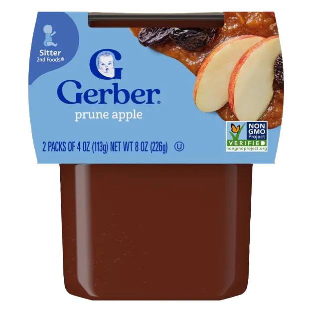Natural 2nd Baby Food Prune Apple - 2 ct