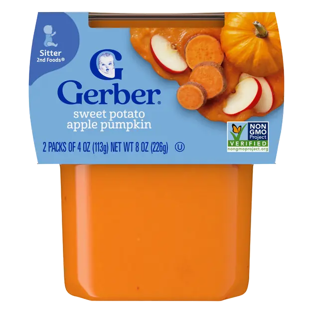 Natural 2nd Baby Food Sweet Potato Apple Pumpkin - 2 ct