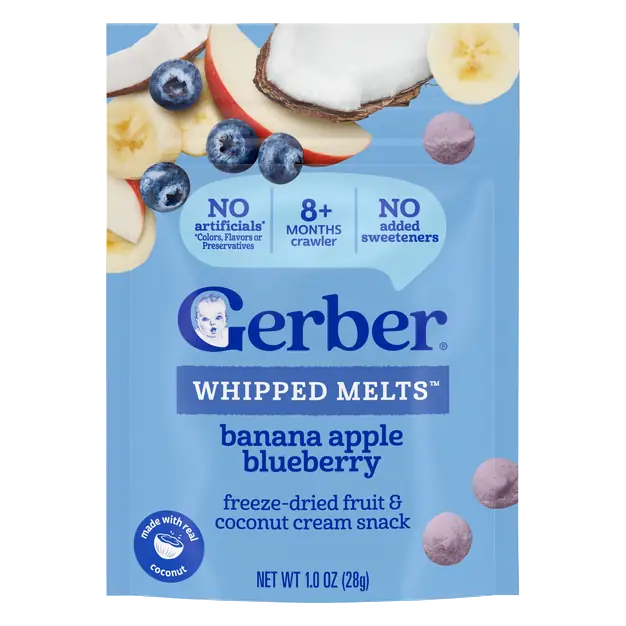 Natural Baby Banana Apple Blueberry Whipped Melts