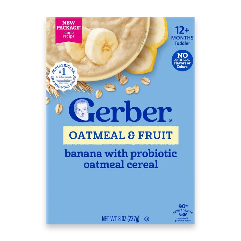 Oatmeal & Fruit Banana Probiotic Toddler Oatmeal Cereal