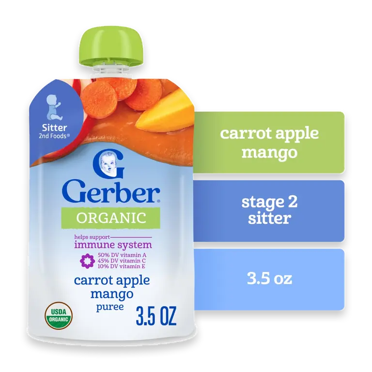 Organic 2nd Foods Carrot Apple Mango