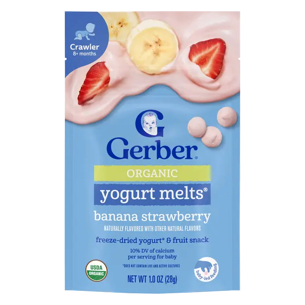 Organic Baby Banana Strawberry Yogurt Melts 8+ Months