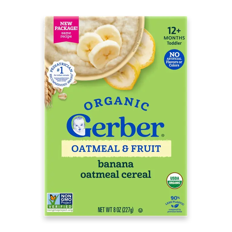 Organic Oatmeal & Fruit - Banana Oatmeal Cereal