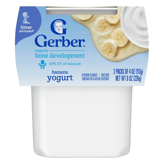 Snacks 2nd Baby Food Banana Yogurt Blends - 2 ct