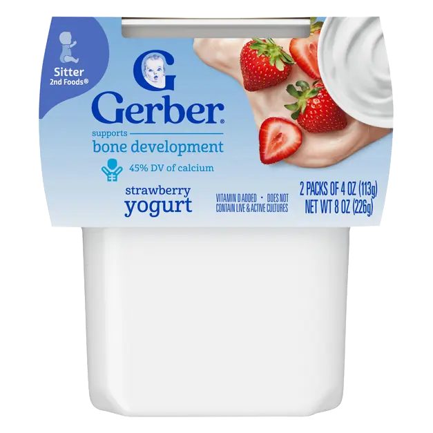 Snacks 2nd Baby Food Strawberry Yogurt Blends - 2 ct