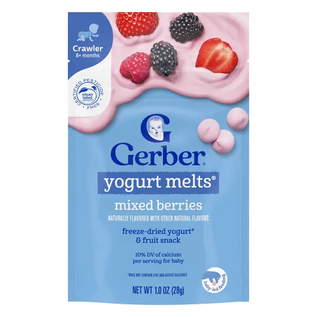 Snacks Baby Mixed Berries Yogurt Melts 8+ Months