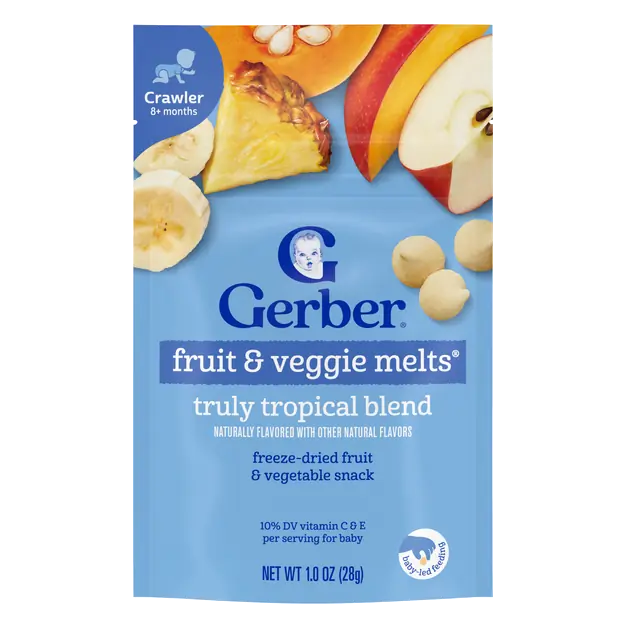 Snacks Baby Truly Tropical Blend Fruit & Veggie Melts