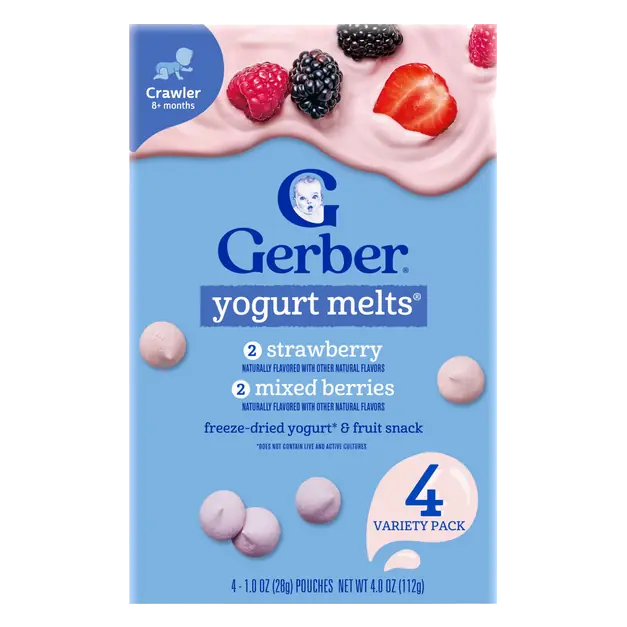 Snacks Baby Variety Pack Yogurt Melts 8+ Months - 4 ct