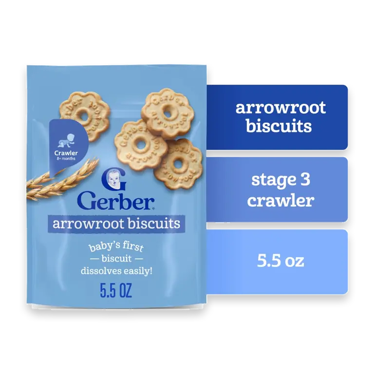 Snacks for Baby Biscuits Arrowroot Bag