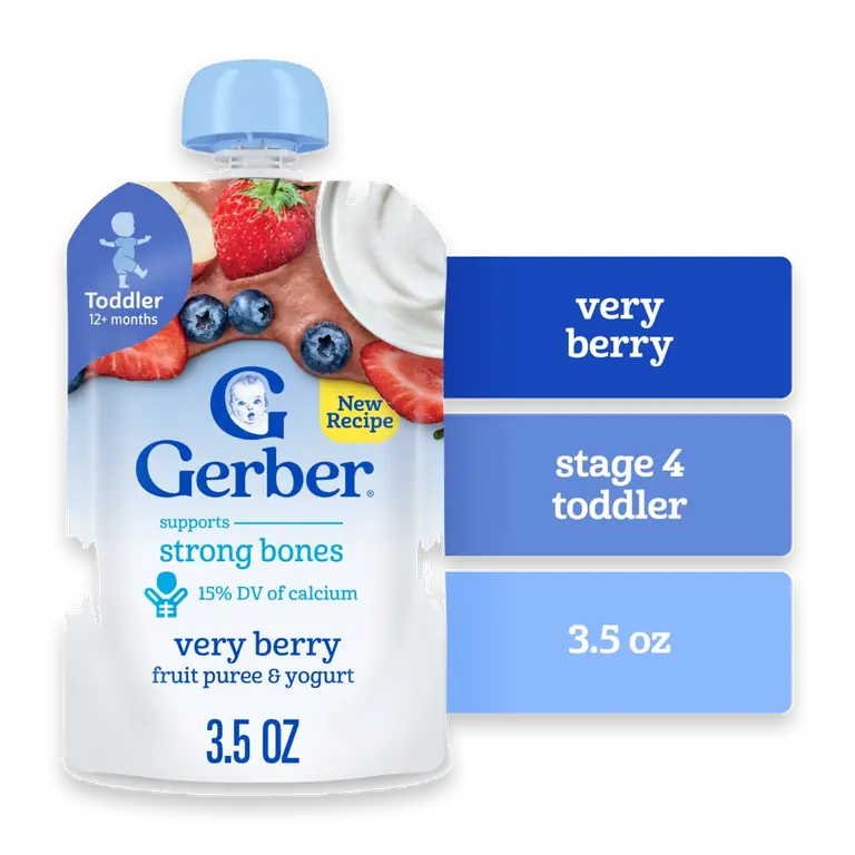Snacks for Toddler Fruit & Yogurt Very Berry Pouch