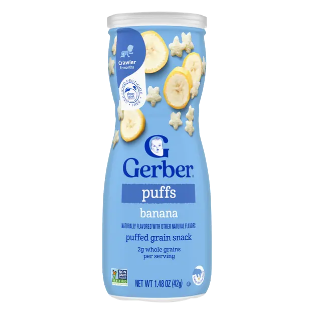 Snacks Grain & Grow Baby Banana Puffs 8+ Months