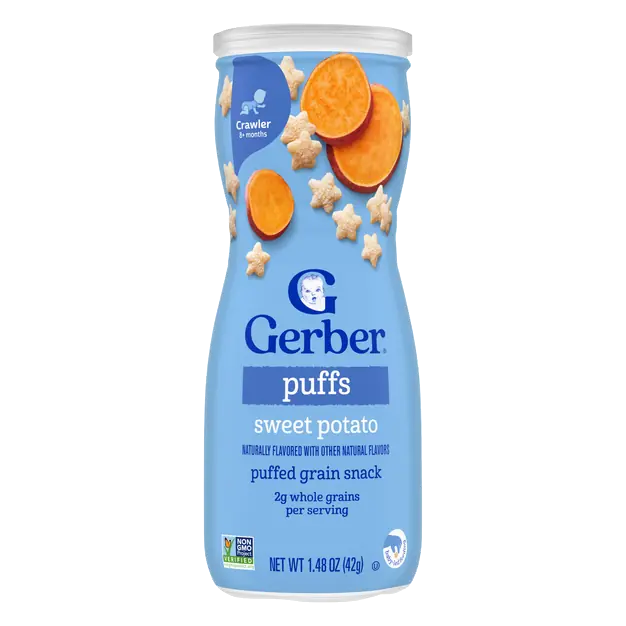 Snacks Grain & Grow Baby Sweet Potato Puffs 8+ Months