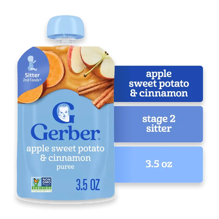 Toddler Foods Apple Sweet Potato Cinnamon Clean Label Project Pouch