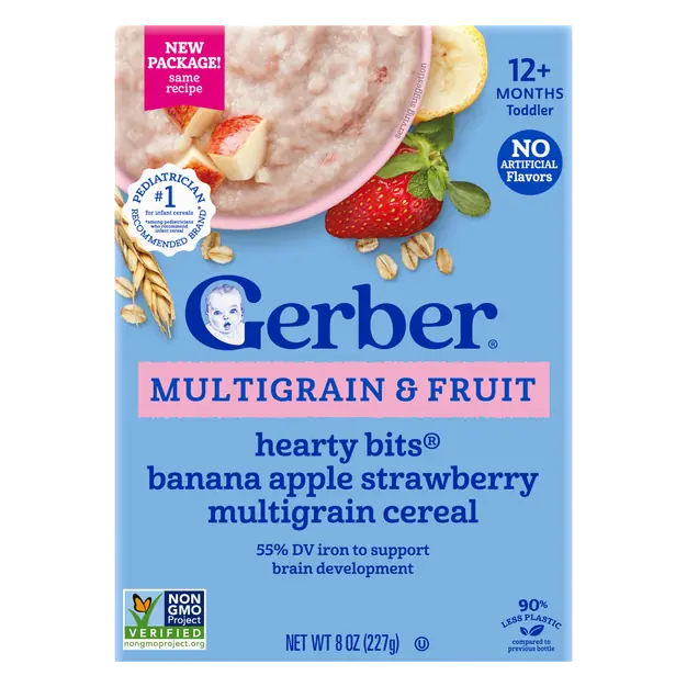 Toddler Multigrain & Fruit Banana Apple Strawberry Cereal