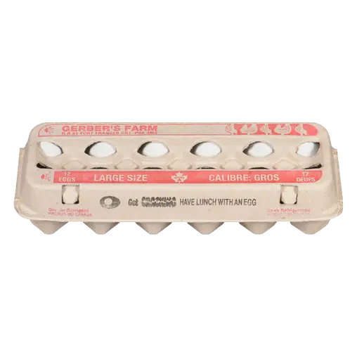 White Eggs Grade A Large 12 Count