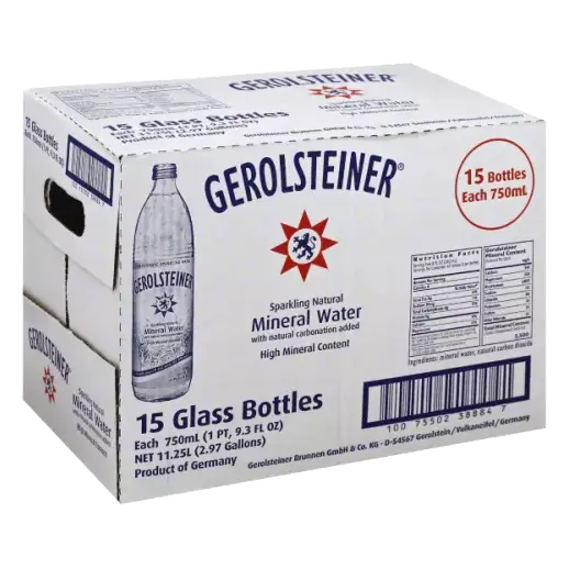 Mineral Water, Sparkling Natural