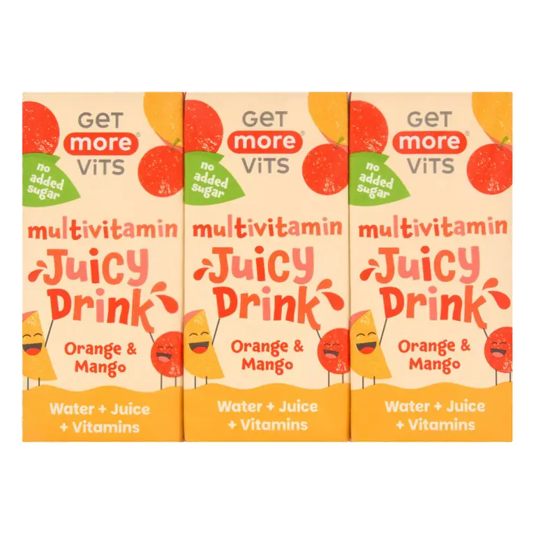 3 x 200ml Orange & Mango Multivitamin Juicy Drink