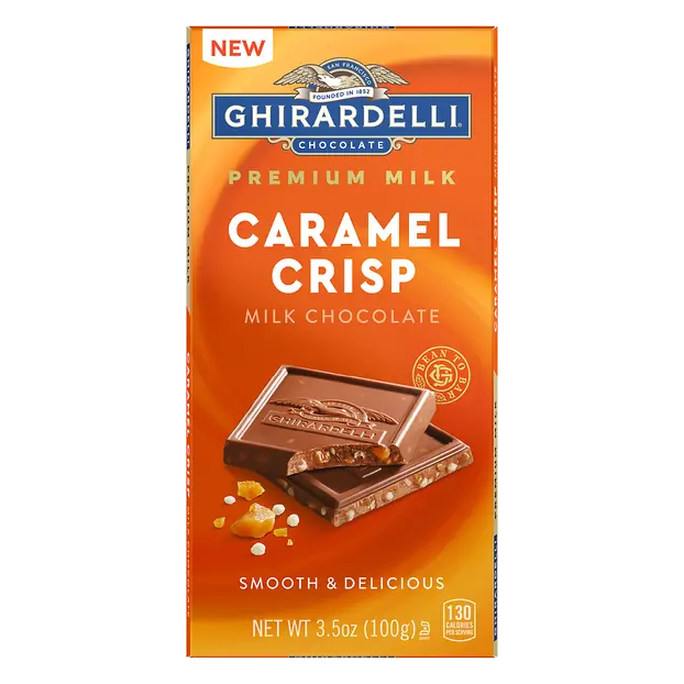 Caramel Crisp Premium Milk Chocolate Candy Bar