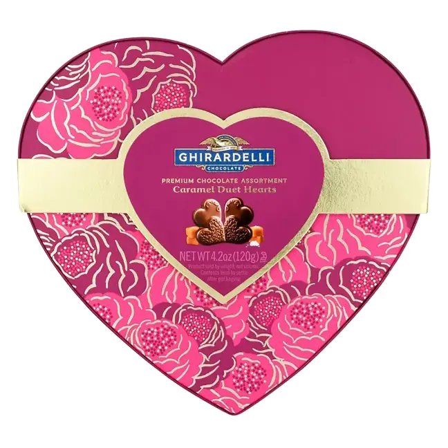 Chocolate Assortment, Premium, Caramel Duet Hearts