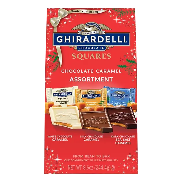 Chocolate Caramel Assortment Chocolate Squares