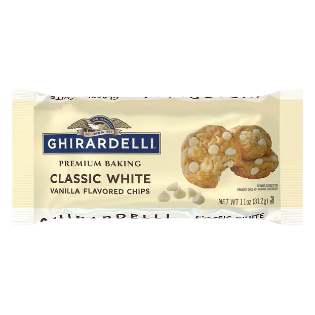 Classic White Vanilla Flavored Baking Morsel Chips