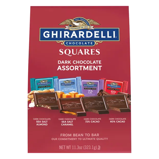 Dark Chocolate Assortment Candy Squares
