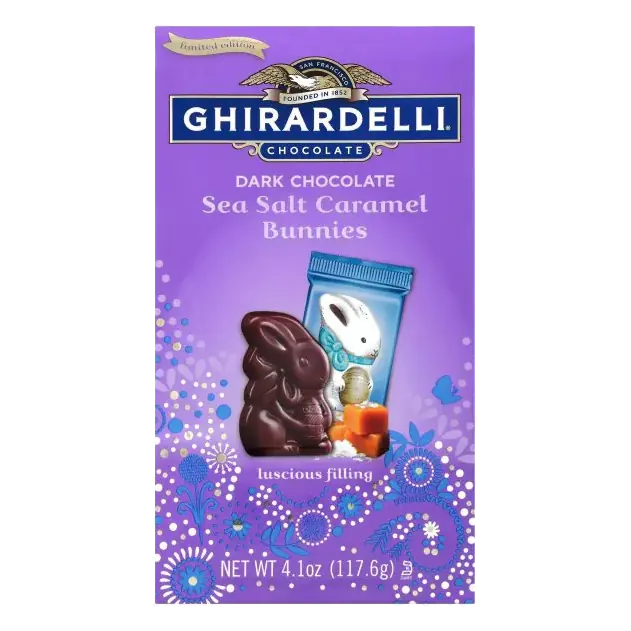 Dark Chocolate Bunnies, Sea Salt Caramel