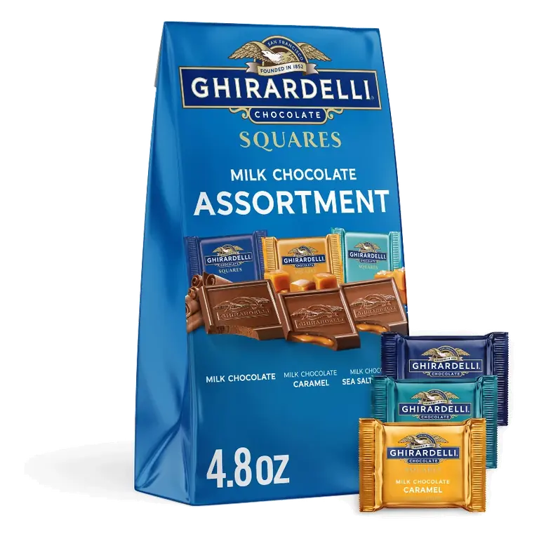Ghirardelli Milk Chocolate Candy SQUARES Assortment, 4.8oz