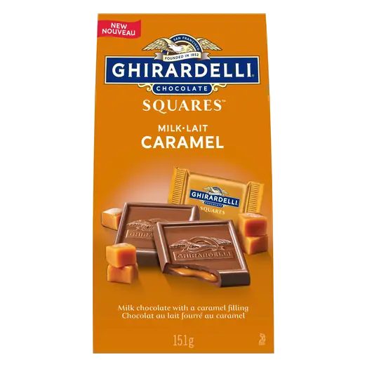 Milk Chocolate Caramel Squares Bag 151 g