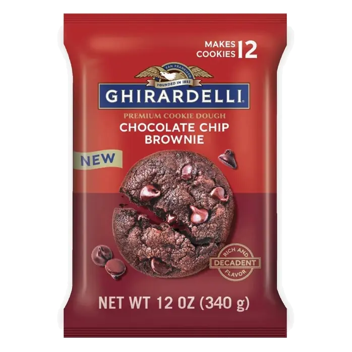 Ghirardelli Premium Chocolate Chip Brownie Cookie Dough, 12oz