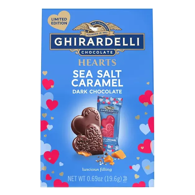 Hearts Sea Salt Caramel Dark Chocolate