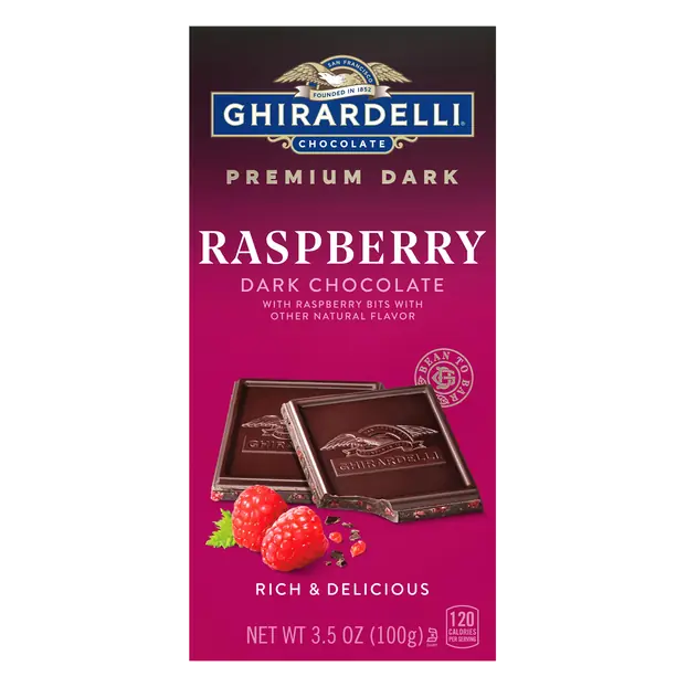 Intense Raspberry Dark Chocolate Candy Bar