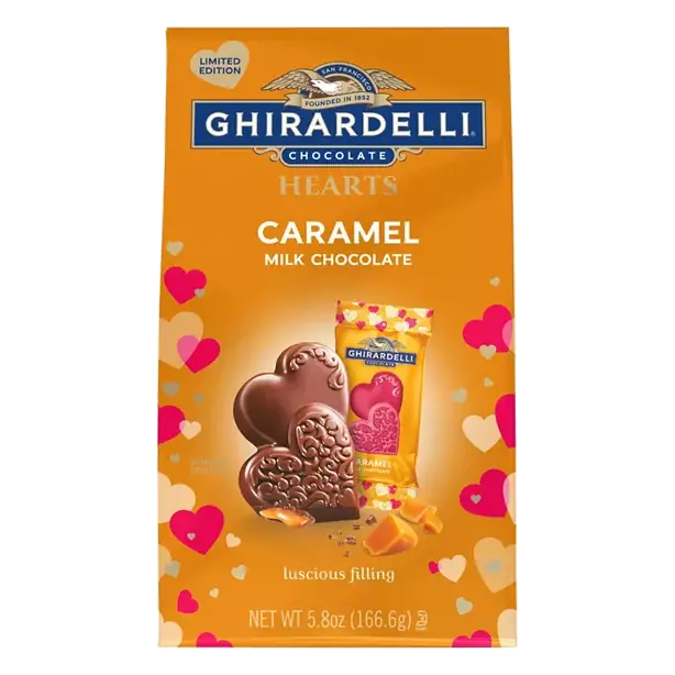 Milk Chcolate, Hearts, Caramel