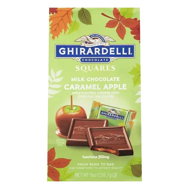 Milk Chocolate, Caramel Apple, Squares