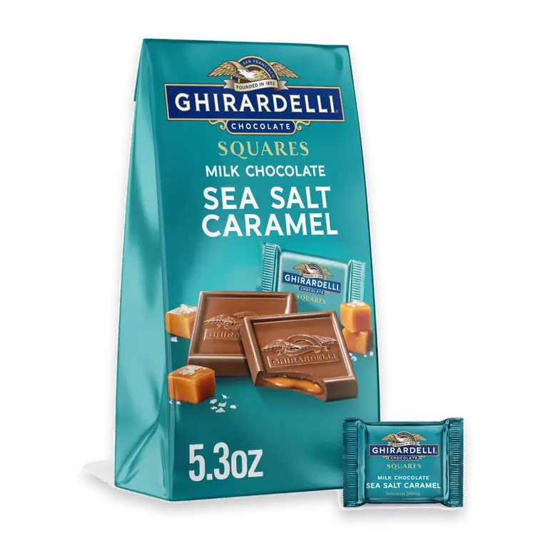 Milk Chocolate Sea Salt Caramel Squares