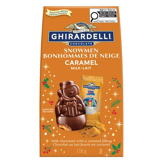 Milk Chocolate Snowmen with Caramel Filling 116 g