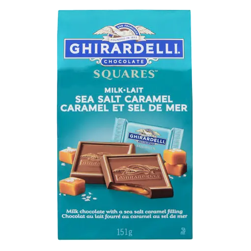 Milk Chocolate Squares Sea Salt Caramel Filling 151 g