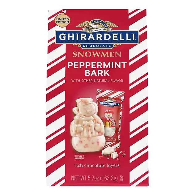 Peppermint Bark Chocolate Snowmen