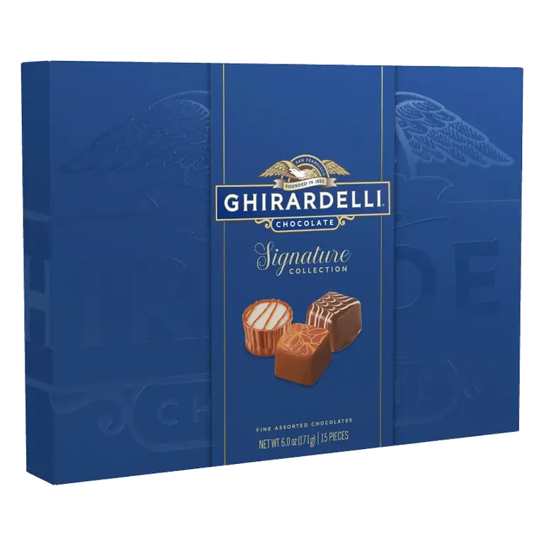 Ghirardelli Signature Collection Fine Assorted Chocolate Candy Gift Box, 6oz