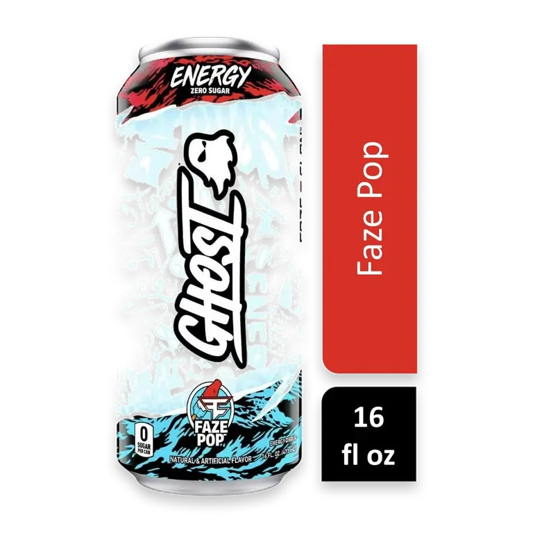 Zero Sugar Faze Pop Energy Drink Can